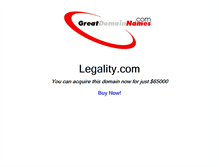 Tablet Screenshot of legality.com